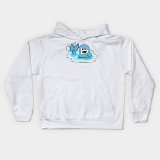 Dolphin with Water polo Kids Hoodie